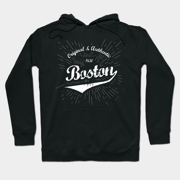 Original Boston, MA Shirt Hoodie by Teevolution